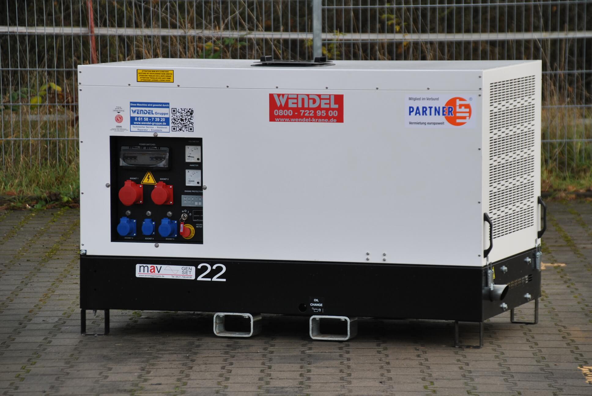 22 kVA Stromerzeuger